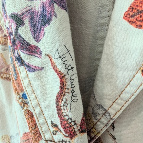 Just Cavalli Floral Women's Jacket Size Xs - Picture 6 of 12